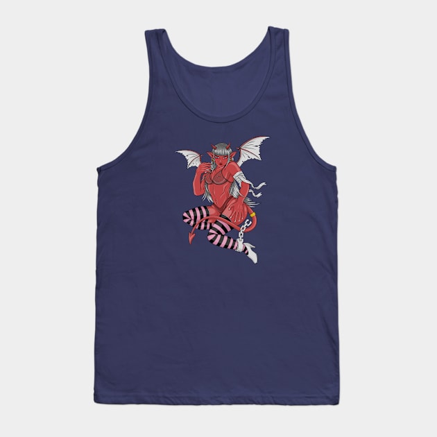 DEVIL Girl Tank Top by DMD Art Studio